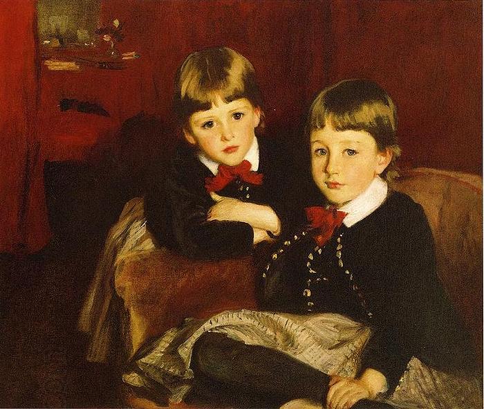 John Singer Sargent Sargent John Singer Portrait of Two Children aka The Forbes Brothers China oil painting art